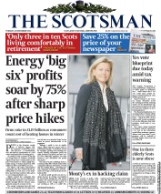 The Scotsman (UK) Newspaper Front Page for 26 November 2013