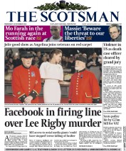 The Scotsman (UK) Newspaper Front Page for 26 November 2014