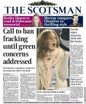 The Scotsman (UK) Newspaper Front Page for 26 January 2015