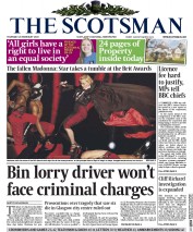 The Scotsman Newspaper Front Page (UK) for 26 February 2015