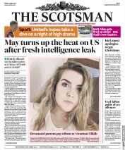 The Scotsman (UK) Newspaper Front Page for 26 May 2017