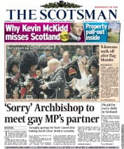 The Scotsman Newspaper Front Page (UK) for 26 July 2012