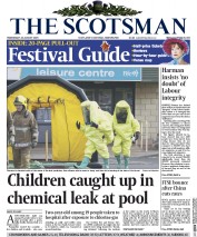 The Scotsman (UK) Newspaper Front Page for 26 August 2015