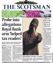 The Scotsman Newspaper Front Page (UK) for 27 February 2015