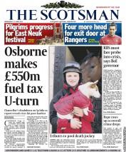 The Scotsman (UK) Newspaper Front Page for 27 June 2012