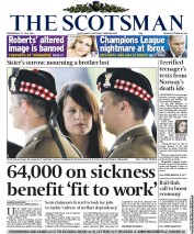 The Scotsman (UK) Newspaper Front Page for 27 July 2011