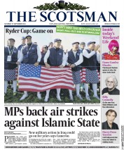 The Scotsman (UK) Newspaper Front Page for 27 September 2014