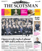 The Scotsman (UK) Newspaper Front Page for 28 November 2015