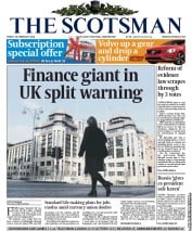 The Scotsman (UK) Newspaper Front Page for 28 February 2014