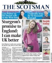 The Scotsman (UK) Newspaper Front Page for 28 March 2015