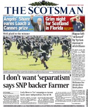 The Scotsman (UK) Newspaper Front Page for 28 May 2012