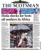 The Scotsman Newspaper Front Page (UK) for 29 October 2014