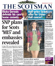 The Scotsman (UK) Newspaper Front Page for 29 January 2013