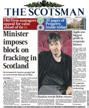 The Scotsman (UK) Newspaper Front Page for 29 January 2015