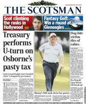 The Scotsman (UK) Newspaper Front Page for 29 May 2012