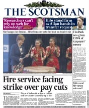 The Scotsman (UK) Newspaper Front Page for 29 July 2015