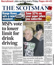 The Scotsman Newspaper Front Page (UK) for 2 November 2012