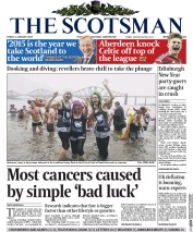 The Scotsman (UK) Newspaper Front Page for 2 January 2015