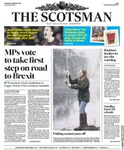 The Scotsman (UK) Newspaper Front Page for 2 February 2017