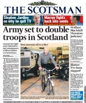 The Scotsman Newspaper Front Page (UK) for 2 June 2011