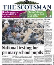 The Scotsman Newspaper Front Page (UK) for 2 September 2015