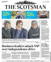 The Scotsman (UK) Newspaper Front Page for 2 September 2016