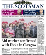 The Scotsman Newspaper Front Page (UK) for 30 December 2014