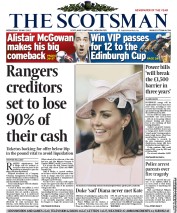 The Scotsman (UK) Newspaper Front Page for 30 May 2012
