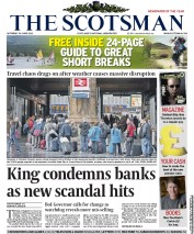 The Scotsman (UK) Newspaper Front Page for 30 June 2012