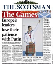 The Scotsman Newspaper Front Page (UK) for 30 July 2014