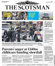 The Scotsman (UK) Newspaper Front Page for 30 September 2016