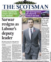 The Scotsman Newspaper Front Page (UK) for 31 October 2014
