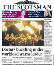 The Scotsman Newspaper Front Page (UK) for 31 December 2013