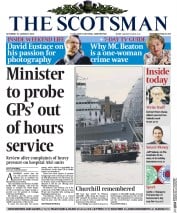 The Scotsman (UK) Newspaper Front Page for 31 January 2015