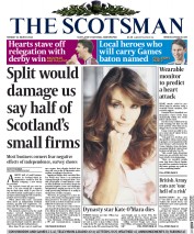The Scotsman Newspaper Front Page (UK) for 31 March 2014