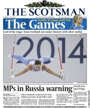 The Scotsman Newspaper Front Page (UK) for 31 July 2014