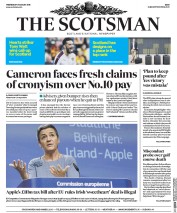 The Scotsman (UK) Newspaper Front Page for 31 August 2016