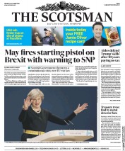 The Scotsman (UK) Newspaper Front Page for 3 October 2016