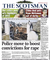 The Scotsman (UK) Newspaper Front Page for 3 January 2013