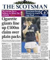 The Scotsman Newspaper Front Page (UK) for 3 February 2014