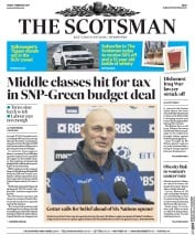 The Scotsman (UK) Newspaper Front Page for 3 February 2017