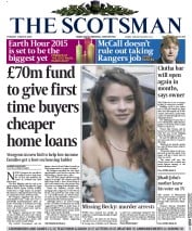 The Scotsman (UK) Newspaper Front Page for 3 March 2015