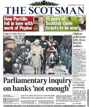 The Scotsman Newspaper Front Page (UK) for 3 July 2012
