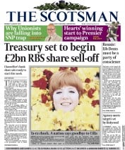 The Scotsman (UK) Newspaper Front Page for 3 August 2015