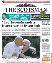 The Scotsman (UK) Newspaper Front Page for 3 August 2018