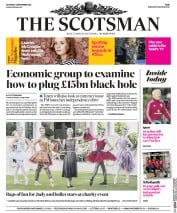 The Scotsman (UK) Newspaper Front Page for 3 September 2016