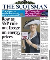 The Scotsman Newspaper Front Page (UK) for 4 October 2013