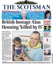 The Scotsman (UK) Newspaper Front Page for 4 October 2014