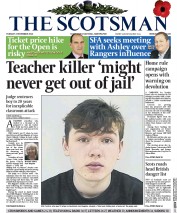 The Scotsman (UK) Newspaper Front Page for 4 November 2014