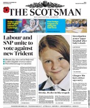 The Scotsman (UK) Newspaper Front Page for 4 November 2015
